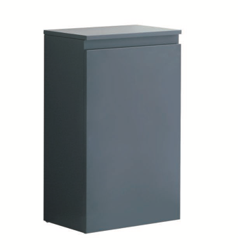 KDK 490mm Cloakroom Wc Unit 100% Waterproof Pvc Dark Grey